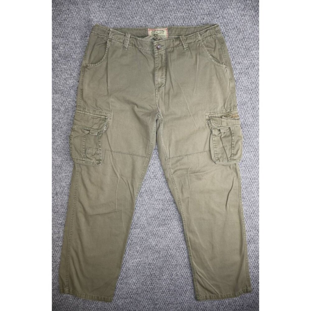 Alpha Industries 38x30 Military Cargo Pants Green Canvas Tactical USA Made